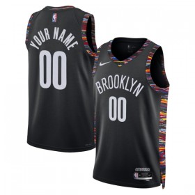 Camiseta Hombre NBA Brooklyn Nets Personalizadas 2025-26 Nike City Edition Negro Swingman